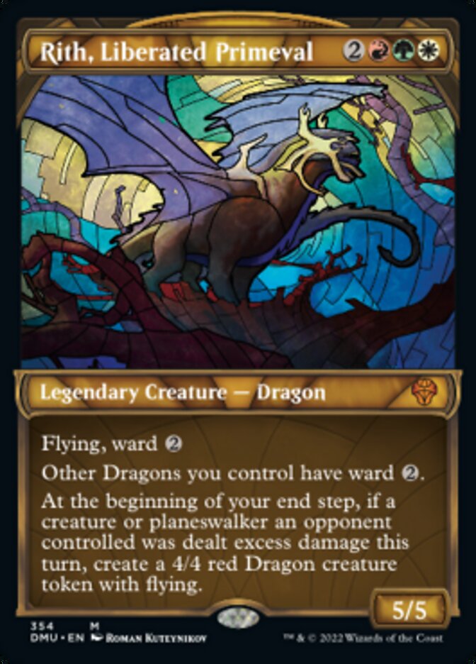 Rith, Liberated Primeval (Showcase Textured) [Dominaria United] | Black Swamp Games