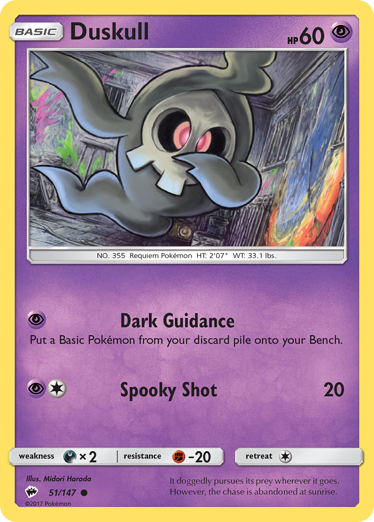 Duskull (51/147) [Sun & Moon: Burning Shadows] | Black Swamp Games