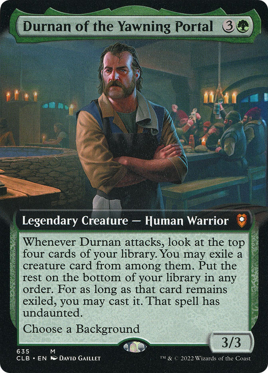 Durnan of the Yawning Portal (Extended Art) [Commander Legends: Battle for Baldur's Gate] | Black Swamp Games