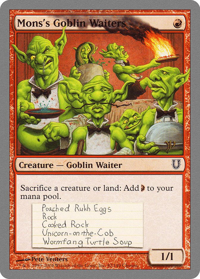 Mons's Goblin Waiters [Unhinged] | Black Swamp Games
