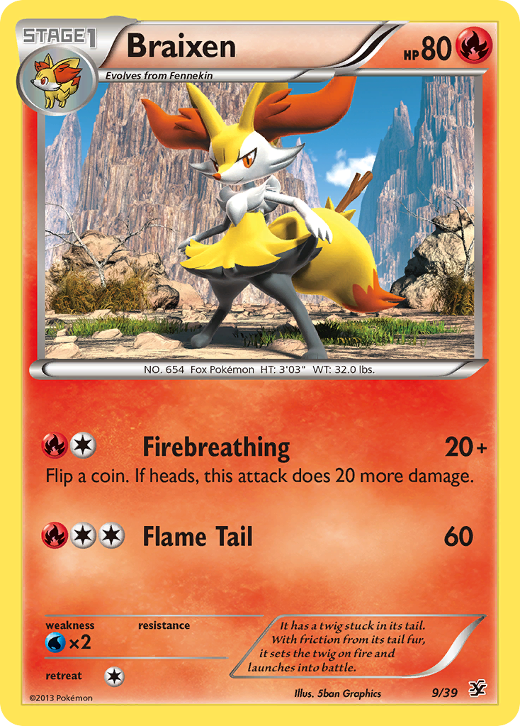 Braixen (9/39) [XY: Kalos Starter Set] | Black Swamp Games