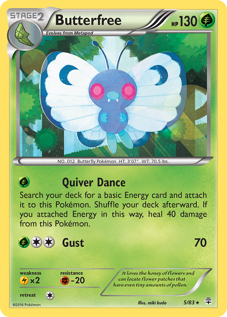 Butterfree (5/83) [XY: Generations] | Black Swamp Games