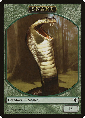 Snake Token [Zendikar Tokens] | Black Swamp Games
