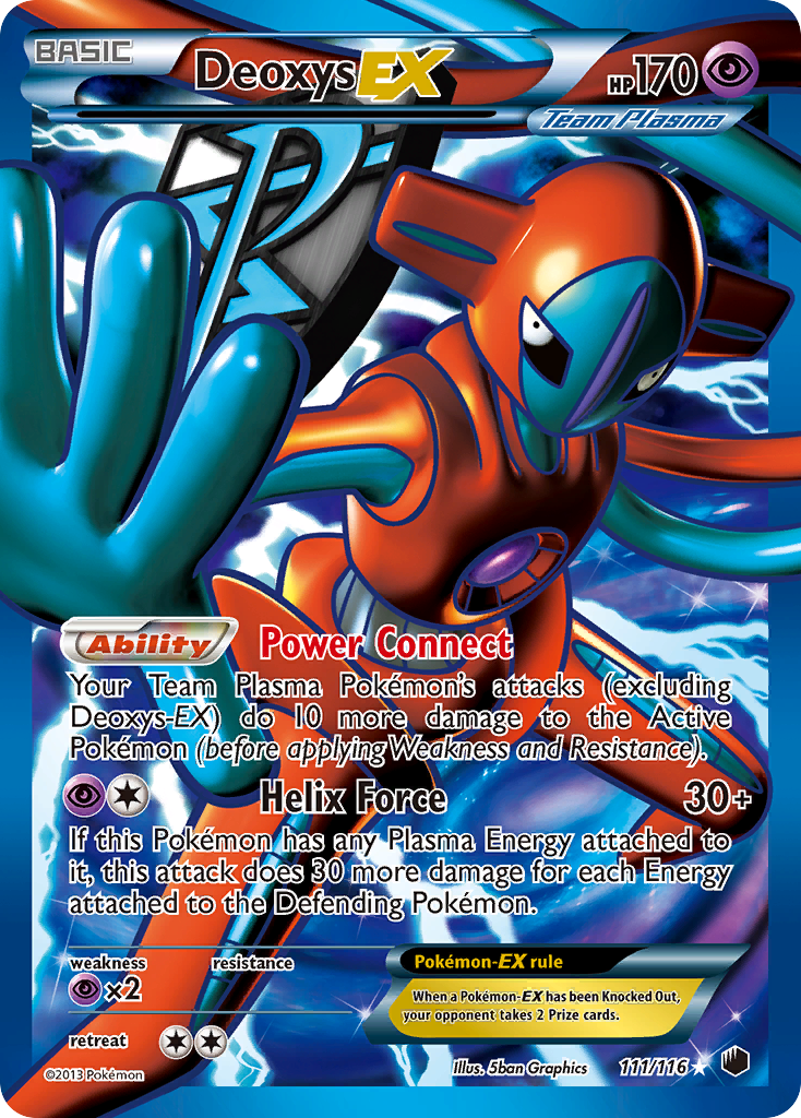 Deoxys EX (111/116) [Black & White: Plasma Freeze] | Black Swamp Games