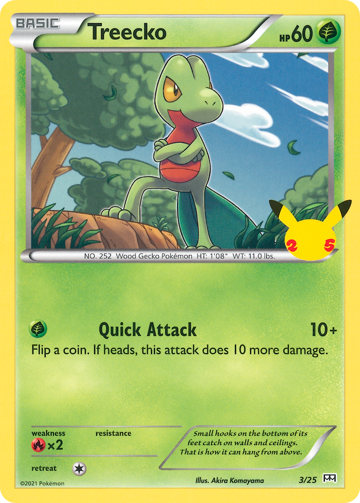 Treecko (3/25) [McDonald's 25th Anniversary] | Black Swamp Games