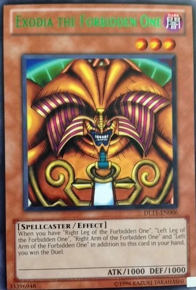 Exodia the Forbidden One (Green) [DL11-EN006] Rare | Black Swamp Games