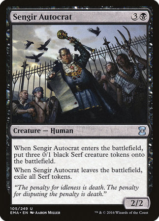 Sengir Autocrat [Eternal Masters] | Black Swamp Games