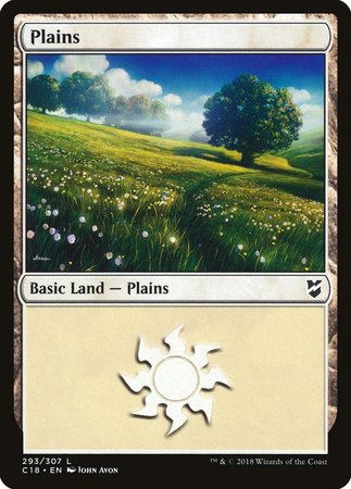 Plains (293) [Commander 2018] | Black Swamp Games