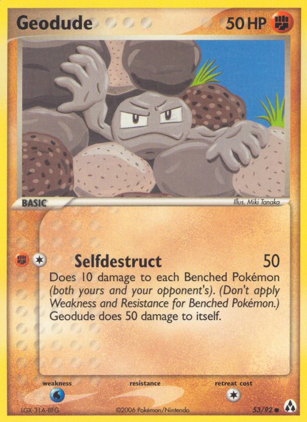 Geodude (53/92) [EX: Legend Maker] | Black Swamp Games