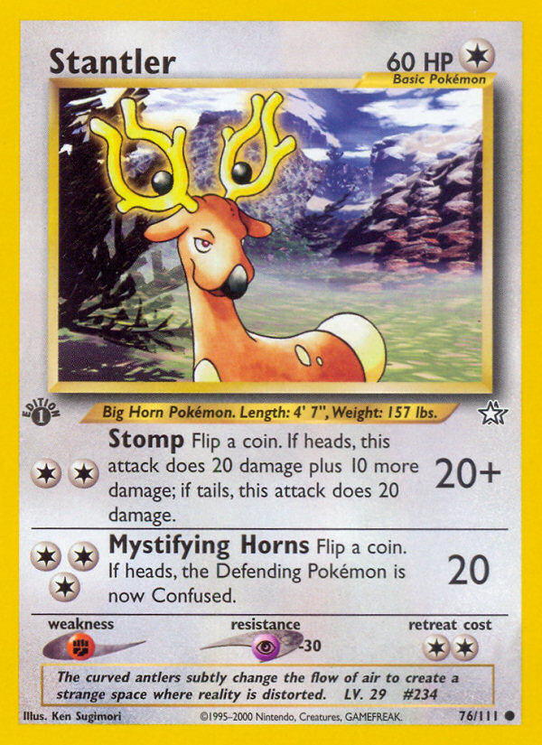 Stantler (76/111) [Neo Genesis 1st Edition] | Black Swamp Games