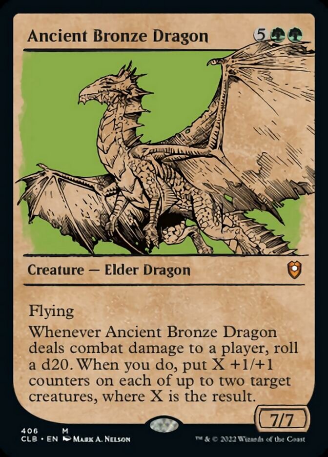 Ancient Bronze Dragon (Showcase) [Commander Legends: Battle for Baldur's Gate] | Black Swamp Games