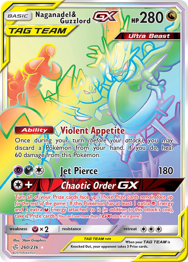 Naganadel & Guzzlord GX (260/236) [Sun & Moon: Cosmic Eclipse] | Black Swamp Games