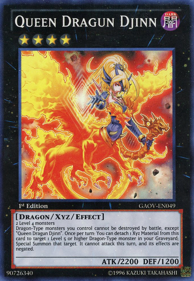Queen Dragun Djinn [GAOV-EN049] Super Rare | Black Swamp Games