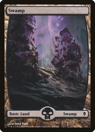 Swamp (239) - Full Art [Zendikar] | Black Swamp Games