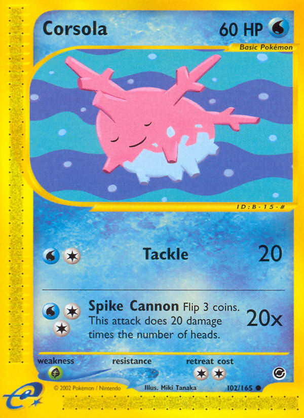 Corsola (102/165) [Expedition: Base Set] | Black Swamp Games