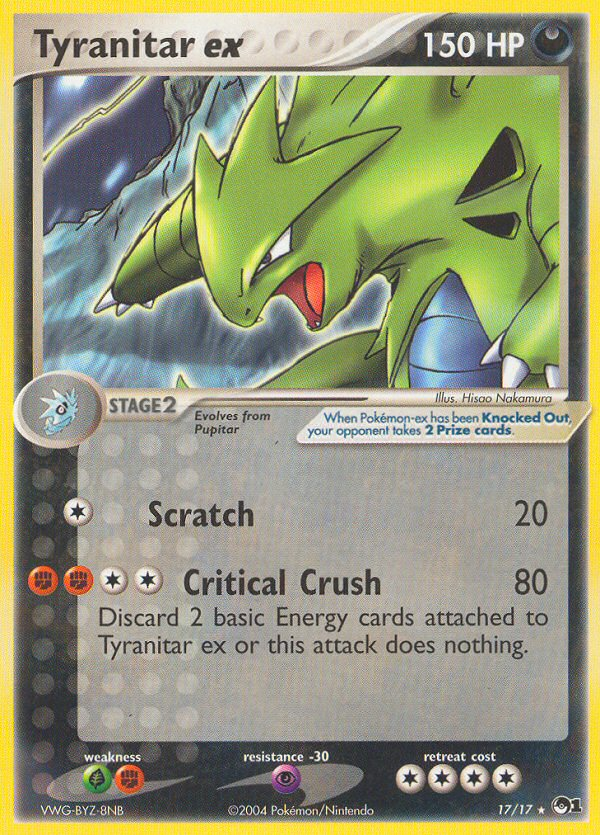 Tyranitar ex (17/17) [POP Series 1] | Black Swamp Games