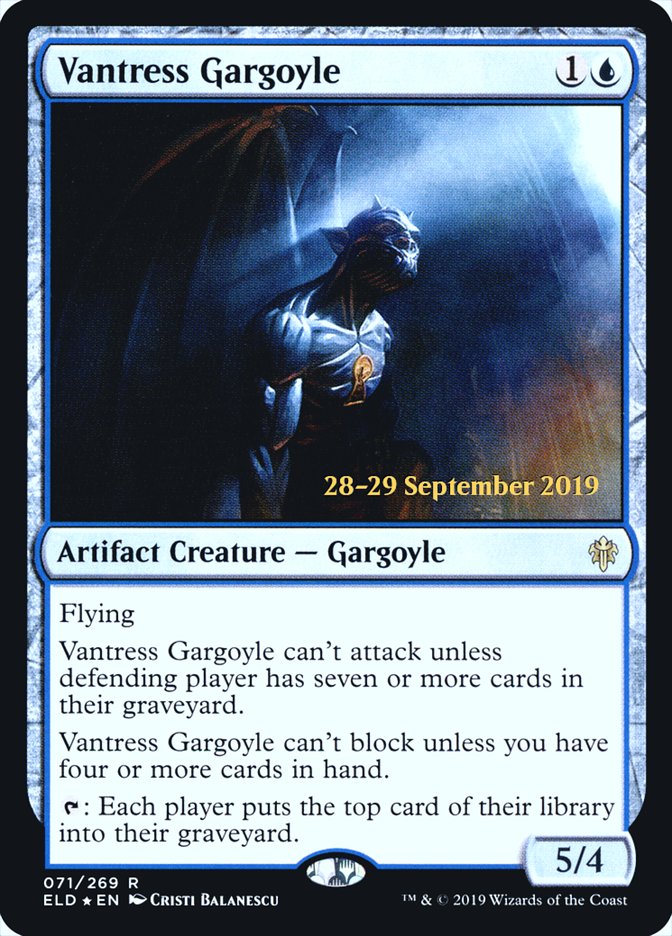 Vantress Gargoyle  [Throne of Eldraine Prerelease Promos] | Black Swamp Games