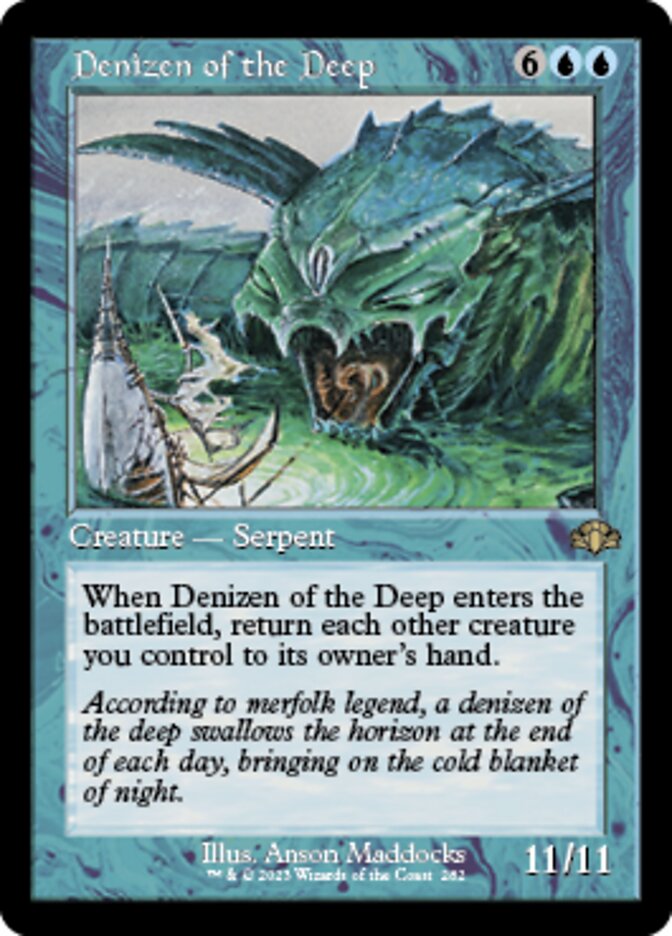 Denizen of the Deep (Retro) [Dominaria Remastered] | Black Swamp Games