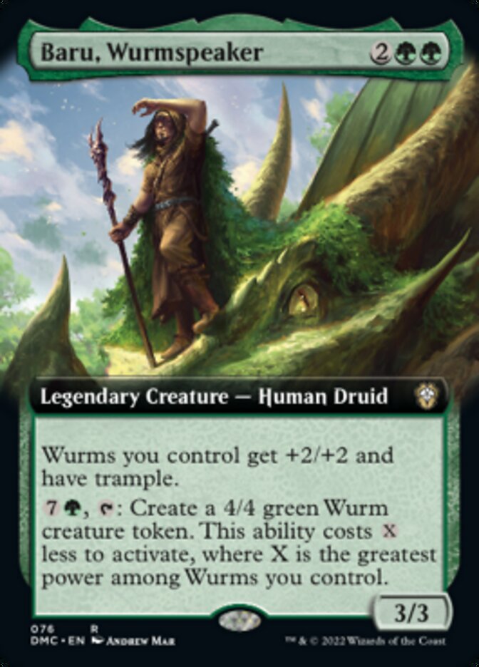 Baru, Wurmspeaker (Extended Art) [Dominaria United Commander] | Black Swamp Games