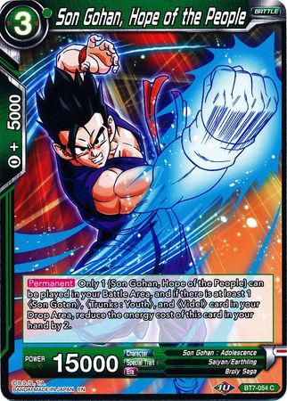 Son Gohan, Hope of the People [BT7-054] | Black Swamp Games