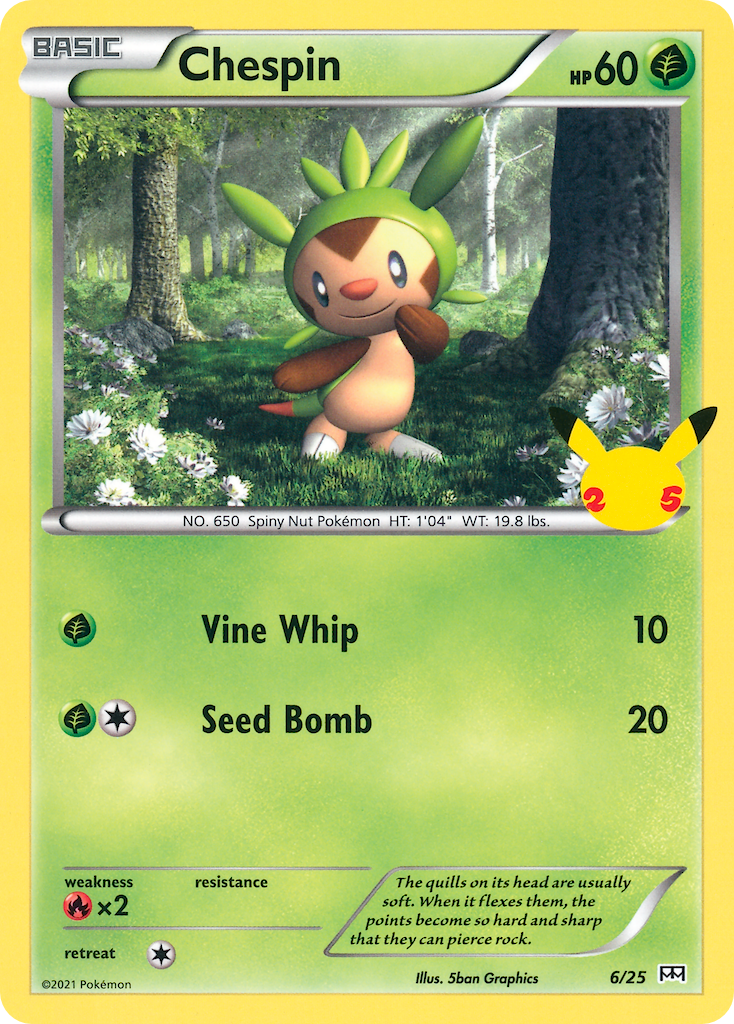 Chespin (6/25) [McDonald's 25th Anniversary] | Black Swamp Games