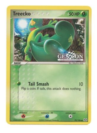 Treecko (70/106) (Gen Con The Best Four Days in Gaming Promo) [EX: Emerald] | Black Swamp Games