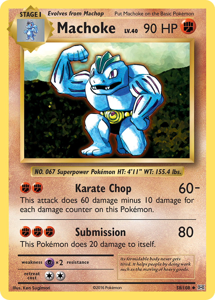 Machoke (58/108) [XY: Evolutions] | Black Swamp Games