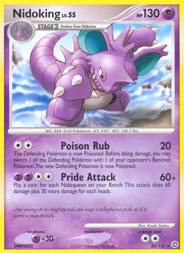 Nidoking (34/132) [Diamond & Pearl: Secret Wonders] | Black Swamp Games