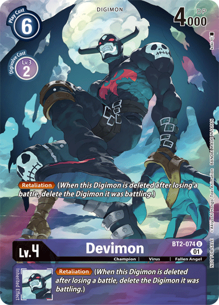 Devimon [BT2-074] (Alternate Art) [Release Special Booster Ver.1.0] | Black Swamp Games