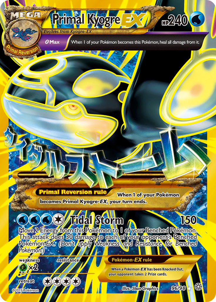 Primal Kyogre EX (96/98) [XY: Ancient Origins] | Black Swamp Games