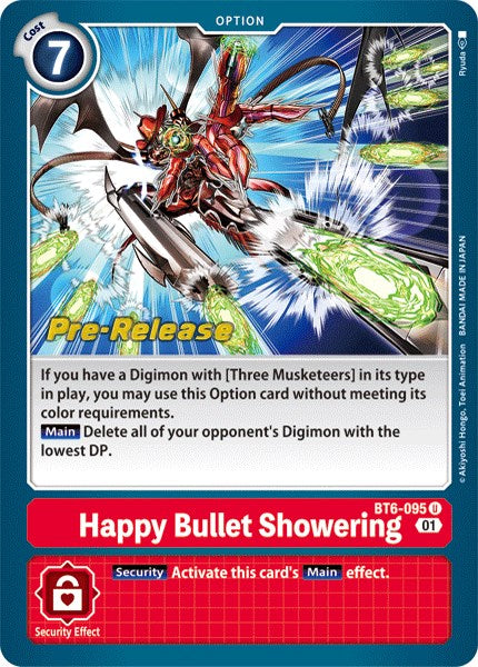 Happy Bullet Showering [BT6-095] [Double Diamond Pre-Release Cards] | Black Swamp Games