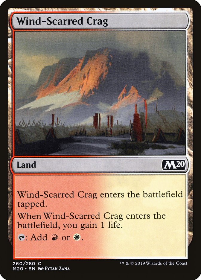 Wind-Scarred Crag [Core Set 2020] | Black Swamp Games