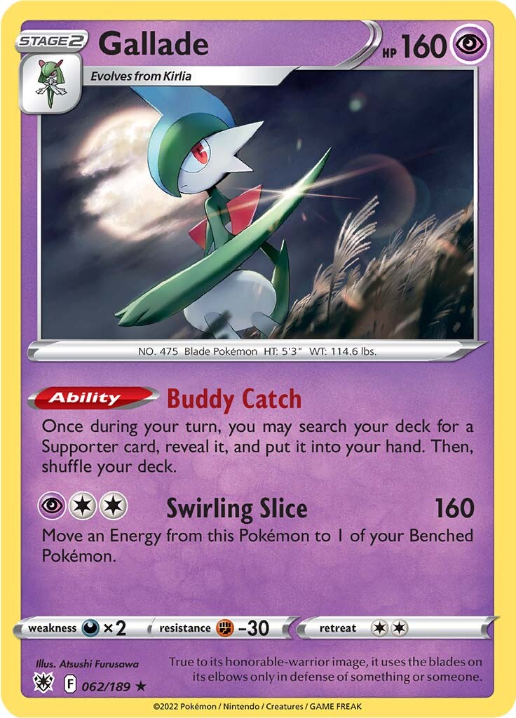 Gallade (062/189) [Sword & Shield: Astral Radiance] | Black Swamp Games