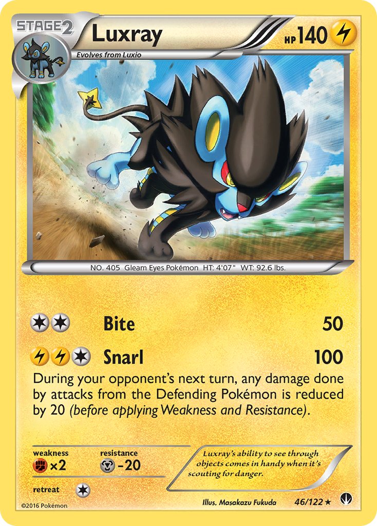 Luxray (46/122) (Cracked Ice Holo) [XY: BREAKpoint] | Black Swamp Games