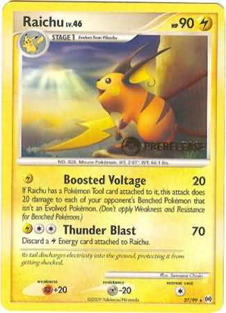 Raichu (27/99) (Prerelease Promo) [Nintendo: Black Star Promos] | Black Swamp Games