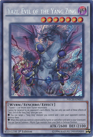 Yazi, Evil of the Yang Zing [NECH-EN051] Secret Rare | Black Swamp Games