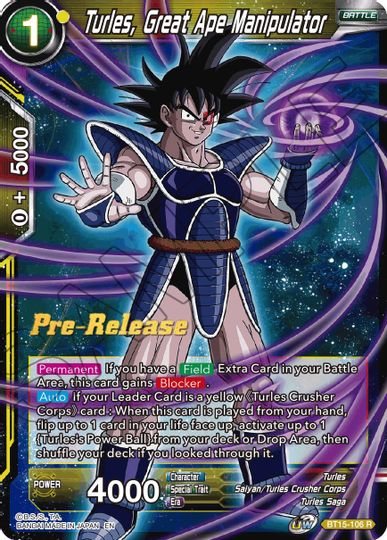 Turles, Great Ape Manipulator (BT15-106) [Saiyan Showdown Prerelease Promos] | Black Swamp Games