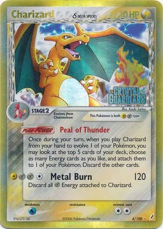 Charizard (4/100) (Delta Species) (Stamped) [EX: Crystal Guardians] | Black Swamp Games