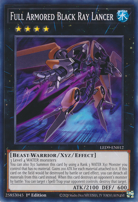 Full Armored Black Ray Lancer [LED9-EN012] Common | Black Swamp Games