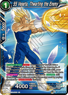 SS Vegeta, Thwarting the Enemy (BT14-043) [Cross Spirits] | Black Swamp Games