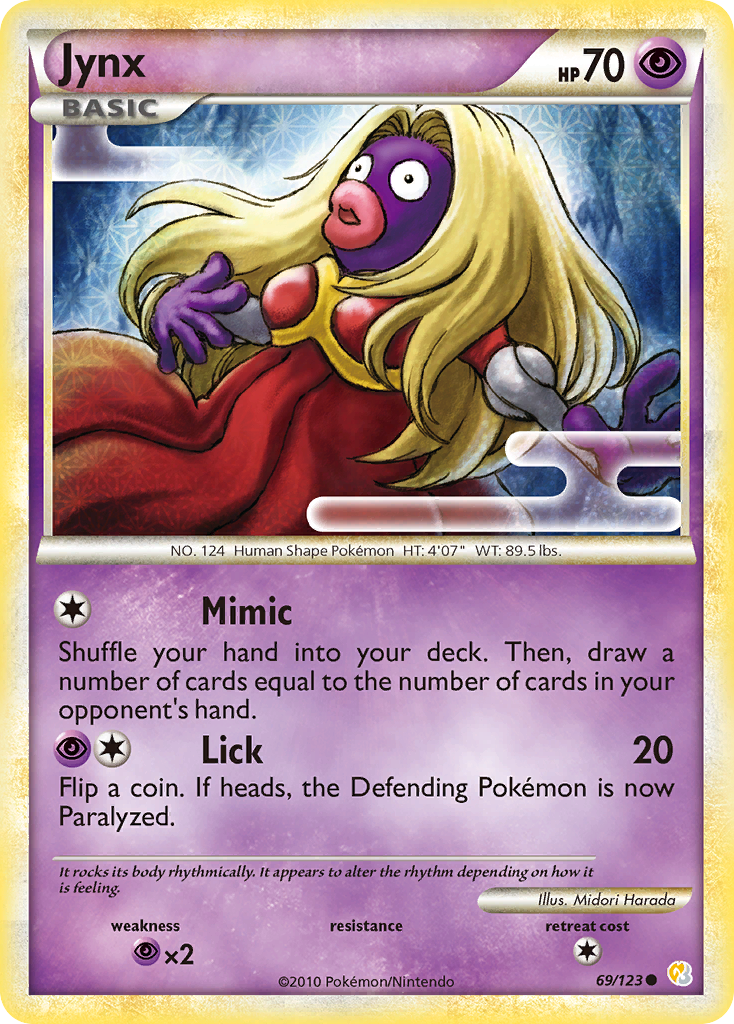 Jynx (69/123) [HeartGold & SoulSilver: Base Set] | Black Swamp Games