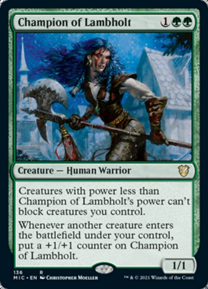 Champion of Lambholt [Innistrad: Midnight Hunt Commander] | Black Swamp Games