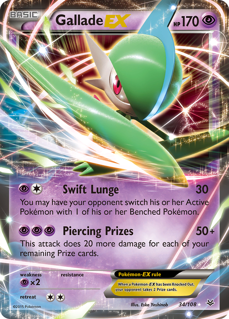 Gallade EX (34/108) [XY: Roaring Skies] | Black Swamp Games