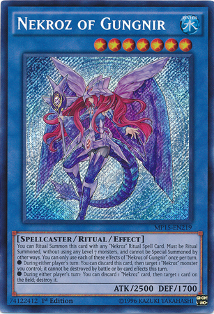 Nekroz of Gungnir [MP15-EN219] Secret Rare | Black Swamp Games