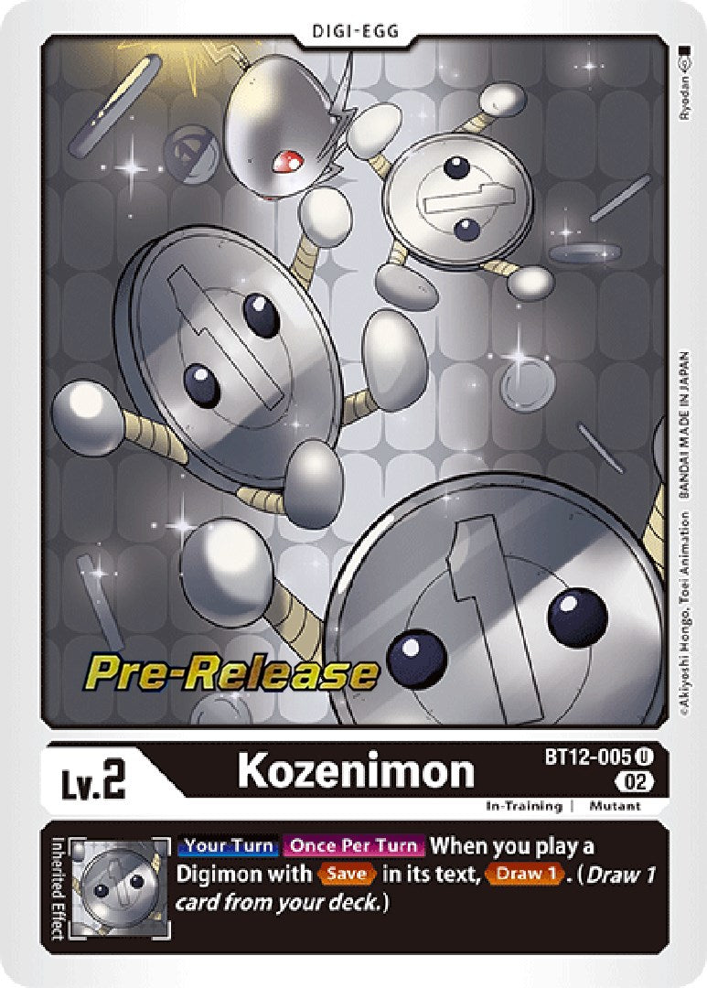 Kozenimon [BT12-005] [Across Time Pre-Release Cards] | Black Swamp Games