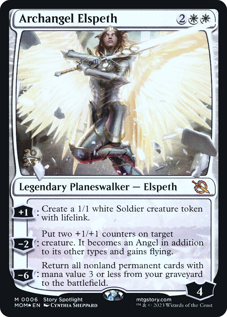 Archangel Elspeth [March of the Machine Prerelease Promos] | Black Swamp Games