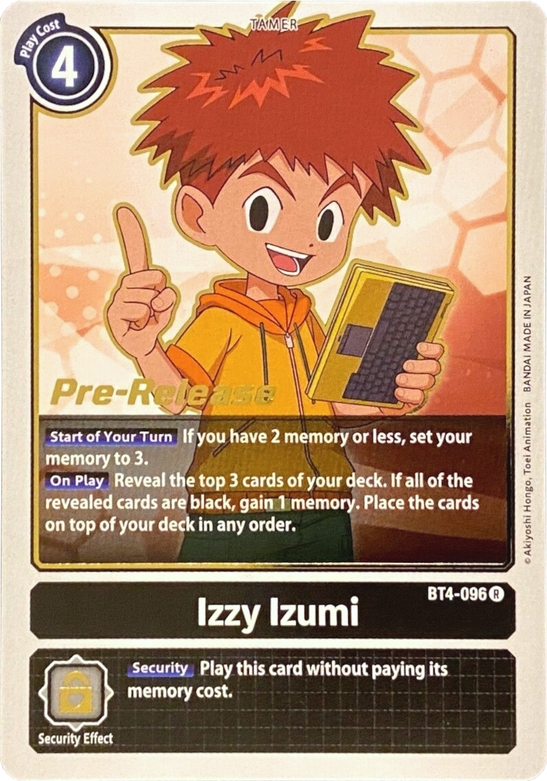 Izzy Izumi [BT4-096] [Great Legend Pre-Release Promos] | Black Swamp Games