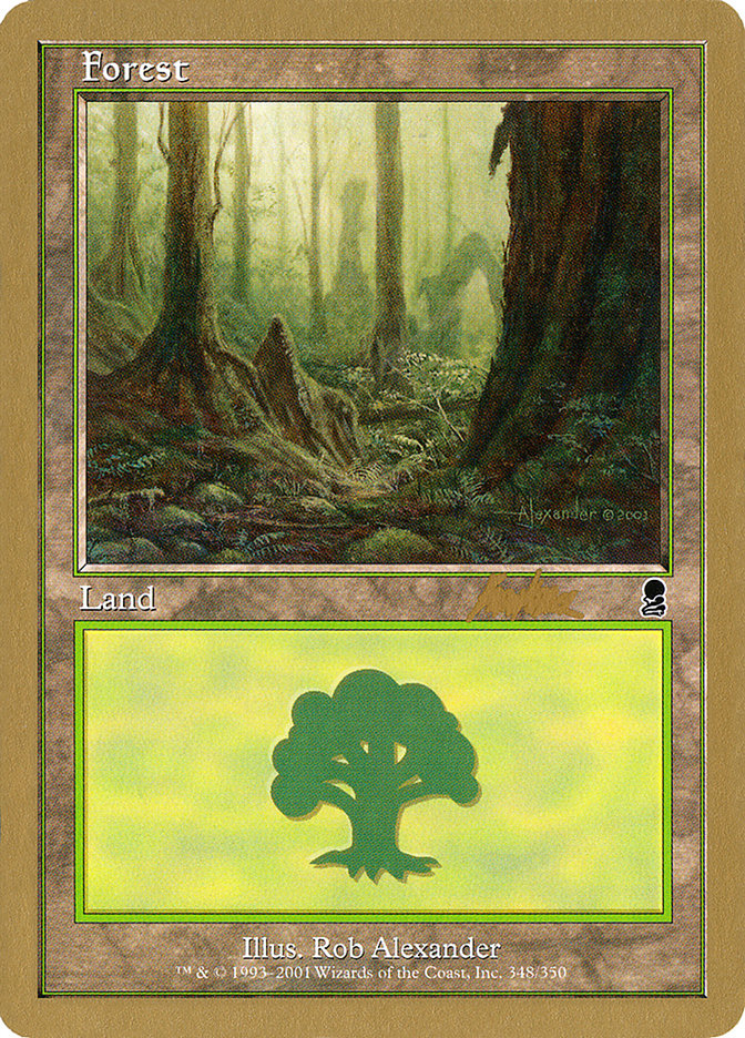 Forest (bk348) (Brian Kibler) [World Championship Decks 2002] | Black Swamp Games