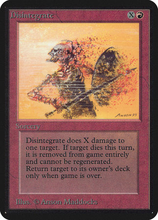 Disintegrate [Limited Edition Alpha] | Black Swamp Games
