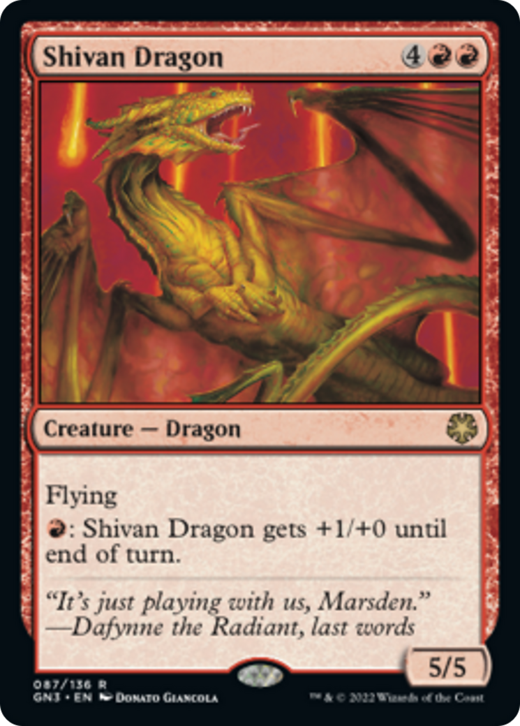 Shivan Dragon [Game Night: Free-for-All] | Black Swamp Games